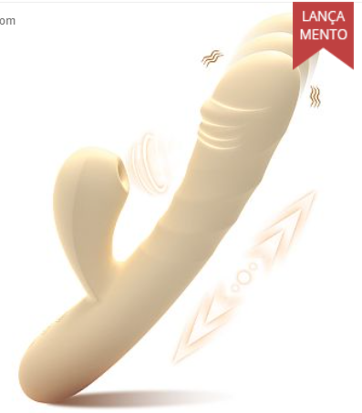 Vibrador de ponto G e clitóris com Pulsação - Vai e vem / Aquecimento
