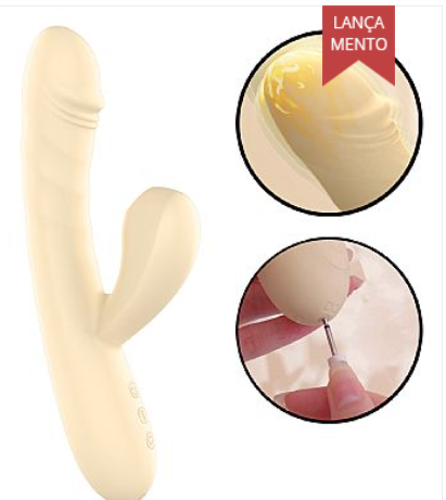 Vibrador de ponto G e clitóris com Pulsação - Vai e vem / Aquecimento