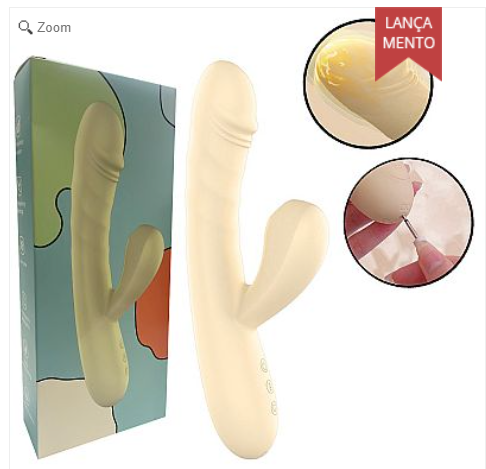 Vibrador de ponto G e clitóris com Pulsação - Vai e vem / Aquecimento