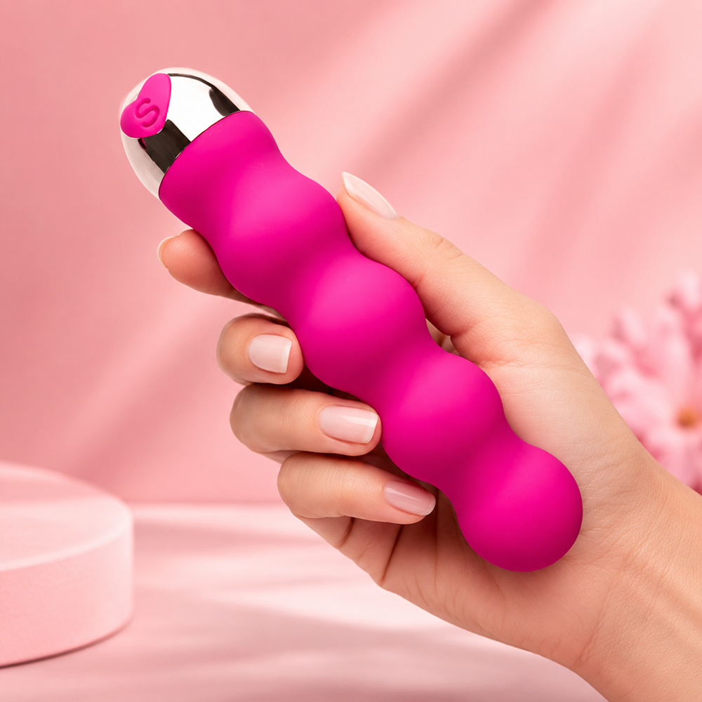 Vibrador escalonado recarregável com 10 modos de vibração